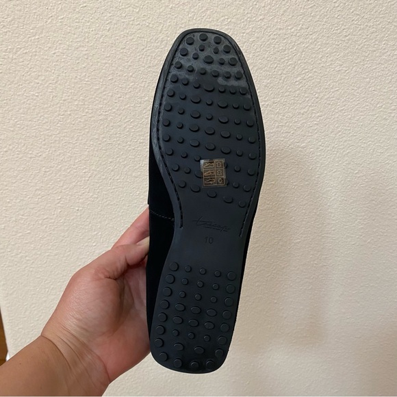 NWB Toecap Black Suede Driving Loafer for Men - Picture 5 of 9